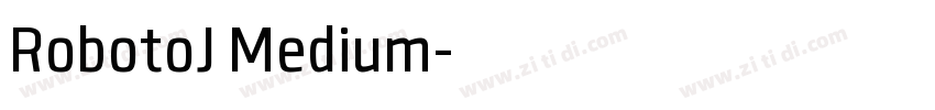 RobotoJ Medium字体转换